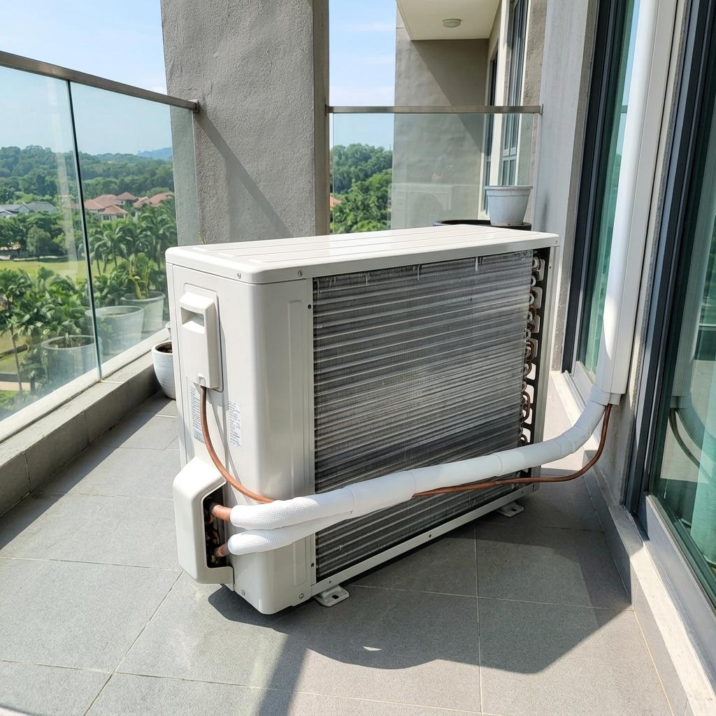 Customer review photo: cleaned outdoor compressor unit